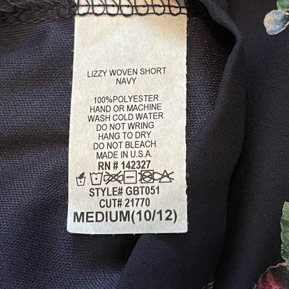 PPLA Tween Girls Lizzy Woven Navy Short Cactus Print M 10/12 - Picture 7 of 7